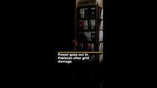 Electricity blackout hits Pakistan after grid damage | AJ #shorts