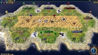 Civilization 6 AI Only Timelapse: 8 Civs on the Micro Map