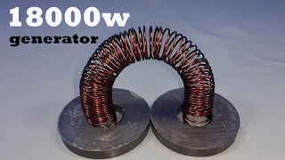 Get Free energy 18000w 220v high power electric generator using 100% copper wire