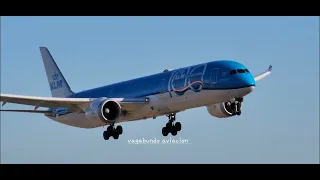 KLM Boeing 787-10 Dreamliner Landing at LAX airport plane spotting