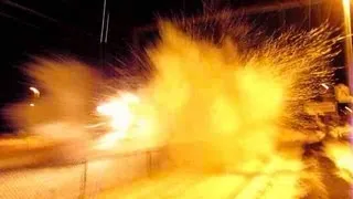 *MUST SEE!* 100+MPH Amtrak Train Hits Snow Bank! (was not expecting this!) Snow-mo