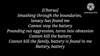 Metallica - Battery [Lyrics]