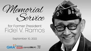 LIVESTREAM: Memorial Service for former President Fidel V. Ramos - Replay