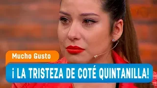 Coté Quintanilla no aguantó las lágrimas al hablar de quiebre amistoso - Mucho Gusto 2019