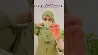 Layers full Coverage Hijab tutorial #shorts #hijab