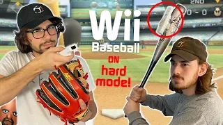 Playing Wii baseball the way it was meant to be played