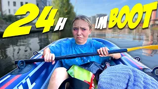 24H im SCHLAUCHBOOT auf dem WASSER! 😫🛶 |CARAMELLA