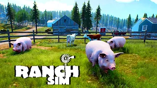 More Pigs In This New Experiment! | Ranch Simulator | Building Hunting PC Gameplay S2 Part 8