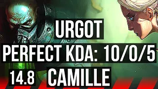 URGOT vs CAMILLE (TOP) | 10/0/5, Legendary | NA Master | 14.8