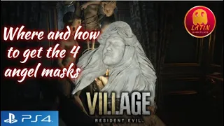 RESIDENT EVIL 8 VILLAGE - Where and how to get all 4 angel masks - Gameplay walkthrough