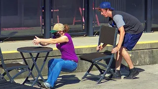 Ultimate Chair Pulling Pranks Compilation Funny Public Pranks RebelTV 2021-PART 1  😂🔥😹