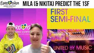 Mila & Nikita React to the First SF Dress Rehearsals & Predict Qualification Eurovision 2024