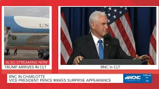 WATCH: Vice President Pence speaking to delegates at 2020 RNC in Charlotte