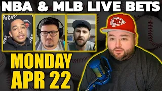 Live Bets With Kyle Kirms NBA & MLB Sunday April 22nd