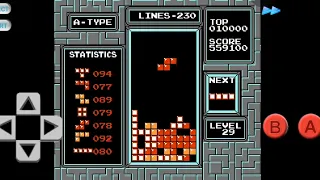 I reach to Tetris killscreen for the first time #nes #retrogaming