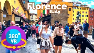 Florence, Italy 🇮🇹 - VR 360° 4K Immersive Walking Tour