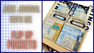 JUNK JOURNAL WITH ME  #1 - FLIP UP - COIN ENVELOPE - POCKETS - #junkjournalideas #papercraft