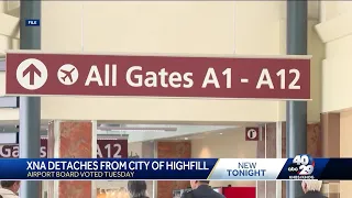 Northwest Arkansas Regional Airport is leaving Highfill