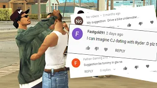 GTA San Andreas Fan Suggestions 5 - Dating with Ryder 😂, Tommy Vercetti, Underwater, Epic Challenge