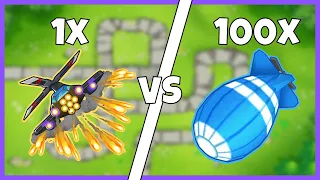 All Tier 5 Helicopter VS 100x MOABS! - BTD 6