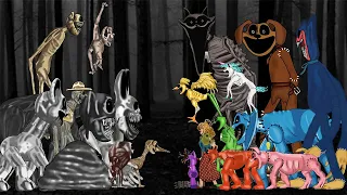 Catnap, Dogday, Hopscotch Cartoon Cat Vs All Monsters Zoonomaly, Zookeeper, Smile Cat Full Animation