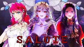 Salute Multifemale // Manhwa #어느날공주가되어버렸다 #버림받은황비 #악녀는모래시계를되돌린 #악역의엔딩은죽음뿐…【MAD/AMV 】