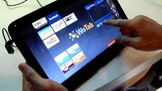 IDF 2010 showcase: WeTab tablet met MeeGo