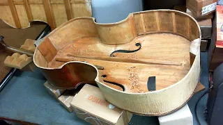 Old upright bass restoration