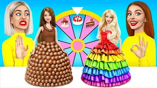 Tantangan Hias Kue Coklat Kaya vs Miskin | Pertarungan Kue Coklat oleh RATATA