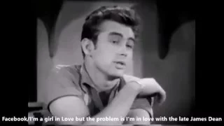 He likes to rest his chin on his arms (Android App "In Love With James Dean")