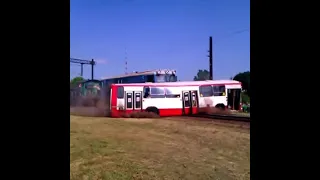 Train Vs Bus Crash Test 😱 #shorts