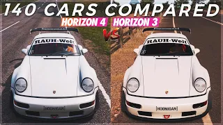 Forza Horizon 4 Engine Sounds vs Forza Horizon 3 Engine Sounds | 140 Car Sounds Compared!