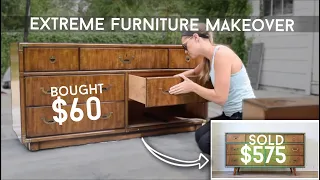 Gorgeous Furniture Makeover // Giving An Old Dresser A Modern Update // Furniture Flip