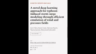 A novel deep learning approach for typhoon-induced storm surge modeling through effic... | RTCL.TV