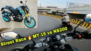 2022 YAMAHA MT-15  2.0 | Detailed Review | Street Race on MT15 vs NS200 | Close Calls