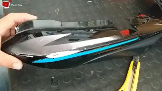 Motosiklet Plastik Aksam Tamiri Nasıl Yapılır.(Honda CB 125 E Sele Altı Grenajı)