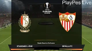 PES 2019 - STANDARD vs SEVILLA - Full Match & All Goals - UEFA Europa League - PC Gameplay 1080p HD