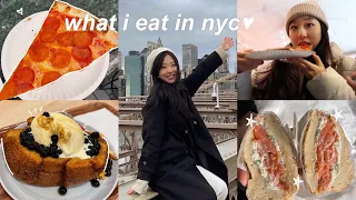 what i eat in NYC (Prince st. pizza, jongro korean bbq, grace street, nyc bagels) // EPIC CHEAT DAY
