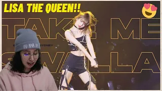 BLACKPINK LISA Solo Stage 블랙핑크 리사 직캠 (Take me + Swalla)| REACTION