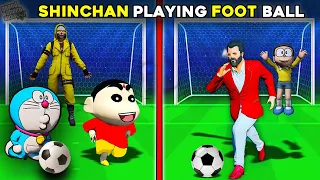 GTA 5 : Shinchan😂Playing FOOTBALL Match😱Full Fun #gta5 #rampageboy #bommalu