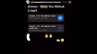 Wish you well pt 2… i am looking for remix with the response 👀👀 #armon #armoney