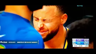 Stephen Curry is down and bleeding pretty badly after collision 🙏🙏🙏 #Shorts