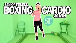 Senior Fitness - 30 MIN Standing Boxing Cardio Workout For Seniors | Intermediate Level