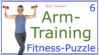 6 🧩 15 min. Arm-Schulter Training | Workout im Stehen mit Kleinhanteln