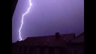 Gewitter über Lüneburg mittendrin im Unwetter - Blitz und Donner