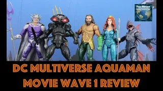 Aquaman Movie 6" DC Multiverse Wave 1 Figures Review (Aquaman, Black Manta, Mera, Orb)