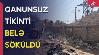 Biləcəridə qanunsuz tikintinin qarşısı alınıb - APA TV