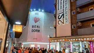 Benidorm Old Town Comes To Life At Night