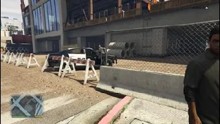 GTA V Franklin, Lamar, Trevor VS  Construction Workers