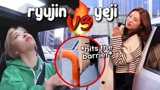 ryujin & yeji's chaotic driving skills (how did she get her license?!😩)